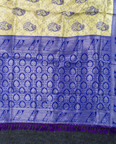 SC3944 - Tissue Silver Zari Meena Butta
